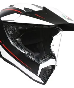 AGV - Casque AX9 Pacific Road Noir Mat / Blanc / Rouge