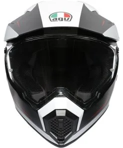 AGV - Casque AX9 Pacific Road Noir Mat / Blanc / Rouge -Promos Fournitures De Casque De Moto Magasin casque agv ax9 pacific road noir mat blanc rouge 3
