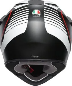 AGV - Casque AX9 Pacific Road Noir Mat / Blanc / Rouge -Promos Fournitures De Casque De Moto Magasin casque agv ax9 pacific road noir mat blanc rouge 5