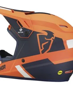 Thor Motocross - Casque Enfant Sector Mips® Split Orange / Navy -Promos Fournitures De Casque De Moto Magasin casque enfant thor sector split mips orange navy 2