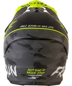 Freegun - Casque XP4 Camo Camouflage Noir / Jaune Fluo -Promos Fournitures De Casque De Moto Magasin casque freegun xp4 camo camouflage noir jaune fluo 2