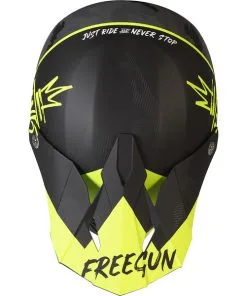 Freegun - Casque XP4 Camo Camouflage Noir / Jaune Fluo -Promos Fournitures De Casque De Moto Magasin casque freegun xp4 camo camouflage noir jaune fluo 3