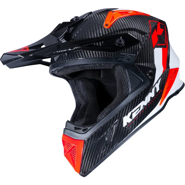 Kenny - Casque Titanium Carbone Graphic - MIPS Noir / Rouge / Blanc 3 Kenny - Casque Titanium Carbone Graphic - MIPS Noir / Rouge / Blanc