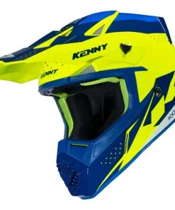 Kenny - Casque Track Navy / Jaune Fluo