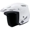 Kenny - Casque Trial-Up Solid Blanc -Promos Fournitures De Casque De Moto Magasin casque kenny trial up solid blanc 1