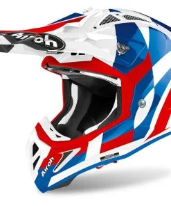 Airoh - Casque Aviator Ace Trick Bleu / Blanc / Rouge