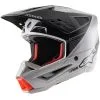 Alpinestars - Casque Supertech S-M5 Rayon Gris Clair / Noir / Gris Mat -Promos Fournitures De Casque De Moto Magasin casque moto cross alpinestars s m5 rayon gris clair noir gris mat 1