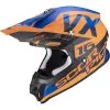 Scorpion - Casque VX-16 Air X-Turn Orange Mat / Bleu -Promos Fournitures De Casque De Moto Magasin casque moto cross scorpion vx 16 air x turn orange mat bleu 1
