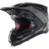 Alpinestars - Casque Supertech S-M10 CARBON META 2 Noir / Gris -Promos Fournitures De Casque De Moto Magasin casque moto cross supertech s m10 carbon meta 2 noir gris 1