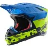 Alpinestars - Casque Supertech S-M8 Radium Bleu / Jaune Fluo -Promos Fournitures De Casque De Moto Magasin casque moto cross supertech s m8 radium bleu jaune fluo 1