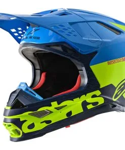 Alpinestars - Casque Supertech S-M8 Radium Bleu / Jaune Fluo