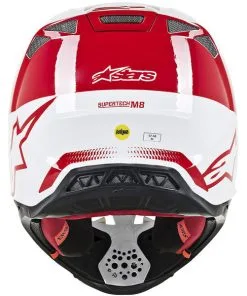 Alpinestars - Casque Supertech S-M8 Triple Blanc / Rouge / Noir -Promos Fournitures De Casque De Moto Magasin casque moto cross supertech s m8 triple blanc rouge noir 6