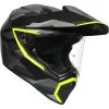 AGV - Casque AX9 Siberia Noir Mat / Jaune Fluo -Promos Fournitures De Casque De Moto Magasin casque moto integral agv ax9 siberia noir mat jaune fluo 1