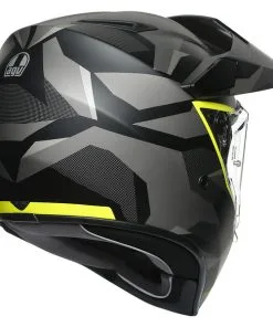 AGV - Casque AX9 Siberia Noir Mat / Jaune Fluo -Promos Fournitures De Casque De Moto Magasin casque moto integral agv ax9 siberia noir mat jaune fluo 4