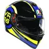 AGV - Casque K3 SV Ride 46 Noir / Bleu / Jaune -Promos Fournitures De Casque De Moto Magasin casque moto integral agv k 3 sv ride 46 noir bleu jaune 1