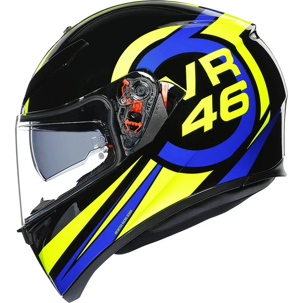 AGV - Casque K3 SV Ride 46 Noir / Bleu / Jaune 6 AGV - Casque K3 SV Ride 46 Noir / Bleu / Jaune – Image 4