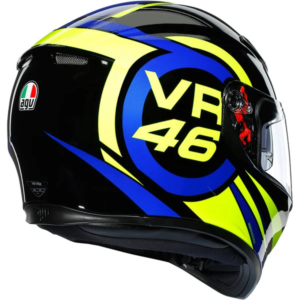 AGV - Casque K3 SV Ride 46 Noir / Bleu / Jaune 8 AGV - Casque K3 SV Ride 46 Noir / Bleu / Jaune – Image 6