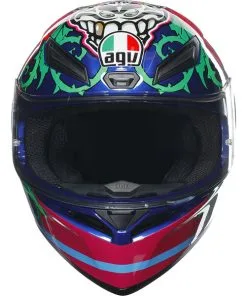 Promos Fournitures De Casque De Moto Magasin -Promos Fournitures De Casque De Moto Magasin casque moto integral agv k1 s salom bleu rose rouge vert 2