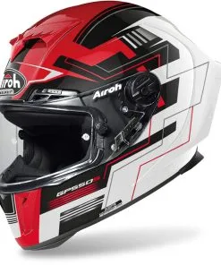 Airoh - Casque GP 550 S Challenge Blanc Brillant / Rouge / Noir