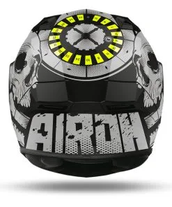 Airoh - Casque Valor Akuna Noir / Gris / Jaune Fluo -Promos Fournitures De Casque De Moto Magasin casque moto integral airoh valor akuna noir gris jaune fluo 3