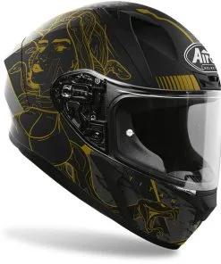 Airoh - Casque Valor Titan Noir Mat / Or -Promos Fournitures De Casque De Moto Magasin casque moto integral airoh valor titan noir mat or 3
