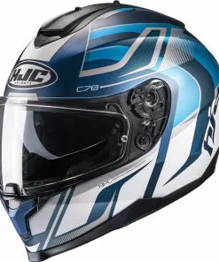 HJC - Casque C70 Lantic MC2SF / Bleu / Blanc / Gris