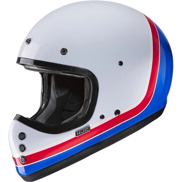 HJC - Casque V60 Scoby MC21 / Blanc / Rouge / Bleu 4 HJC - Casque V60 Scoby MC21 / Blanc / Rouge / Bleu – Image 2
