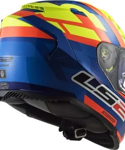 LS2 - Casque FF800 Storm Salvador Replica Bleu / Jaune Fluo / Orange -Promos Fournitures De Casque De Moto Magasin casque moto integral ls2 ff800 storm salvador replica bleu jaune fluo orange 3