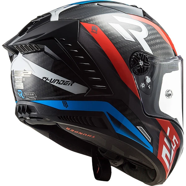 LS2 - Casque FF805 Thunder Carbon Supra 2021 Noir / Rouge / Bleu 4 LS2 - Casque FF805 Thunder Carbon Supra 2021 Noir / Rouge / Bleu – Image 2