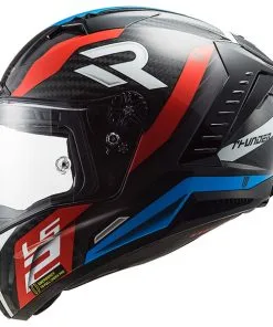 LS2 - Casque FF805 Thunder Carbon Supra Noir / Rouge / Bleu -Promos Fournitures De Casque De Moto Magasin casque moto integral ls2 ff805 thunder carbon supra noir rouge bleu 4