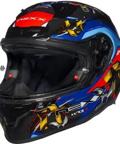 Nexx - Casque X.R3R Izo Bleu / Noir / Rouge 9 Nexx - Casque X.R3R Izo Bleu / Noir / Rouge -Promos Fournitures De Casque De Moto Magasin casque moto integral nexx x r3r izo bleu noir rouge 3