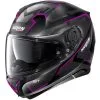 Nolan - Casque N87 Plus Overland N-Com Noir Mat / Fuchsia -Promos Fournitures De Casque De Moto Magasin casque moto integral nolan n87 plus overland n com noir mat fuchsia 1