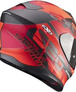 Scorpion - Casque Exo-520 Air Cover Noir Mat / Rouge -Promos Fournitures De Casque De Moto Magasin casque moto integral scorpion exo 520 air cover noir mat rouge 3