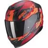 Scorpion - Casque Exo-520 Evo Air Cover Noir Brillant / Rouge