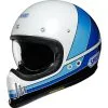 Shoei - Casque Ex-Zero Equation TC-11 / Blanc / Bleu / Noir -Promos Fournitures De Casque De Moto Magasin casque moto integral shoei ex zero equation tc11 blanc bleu noir 1
