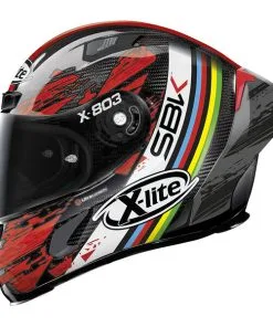 X-lite - Casque X-803 RS Ultra Carbon SBK Noir / Rouge -Promos Fournitures De Casque De Moto Magasin casque moto integral xlite x803 rs ultra carbon sbk noir rouge 4
