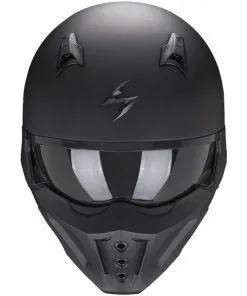 Scorpion - Casque Covert-X Solid Noir Mat -Promos Fournitures De Casque De Moto Magasin casque moto jet scorpion covert x solid noir mat 2