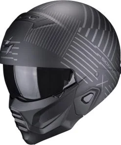 Scorpion - Casque Exo-Combat II Miles Noir Mat / Argent