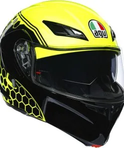 AGV - Casque Compact ST Detroit Jaune Fluo / Noir