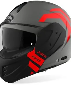 Airoh - Casque Mathisse Illusion Gris Mat / Noir / Orange