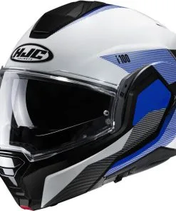 HJC - Casque I100 Beston MC2 / Blanc / Bleu