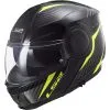 LS2 - Casque FF902 Scope Skid Noir / Jaune Fluo -Promos Fournitures De Casque De Moto Magasin casque moto modulable ls2 ff902 scop skid noir jaune fluo 1