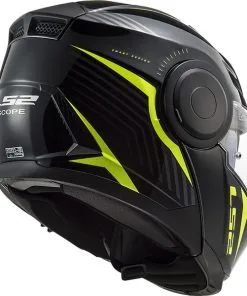 LS2 - Casque FF902 Scope Skid Noir / Jaune Fluo -Promos Fournitures De Casque De Moto Magasin casque moto modulable ls2 ff902 scop skid noir jaune fluo 2