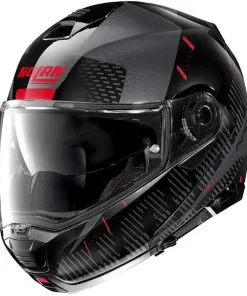 Nolan - Casque N100-5 Lightspeed N-Com Noir Brillant / Rouge