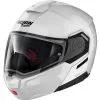 Nolan - Casque N90-3 Classic N-Com Blanc Brillant -Promos Fournitures De Casque De Moto Magasin casque moto modulable nolan n90 3 classic n com blanc brillant 1