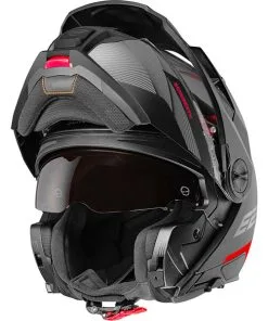Schuberth - Casque E2 Defender Noir Mat / Rouge -Promos Fournitures De Casque De Moto Magasin casque moto modulable schuberth e2 defender noir mat rouge 3