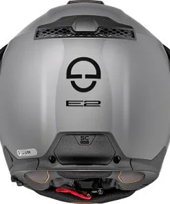 Schuberth - Casque E2 Gris Brillant -Promos Fournitures De Casque De Moto Magasin casque moto modulable schuberth e2 gris brillant 6