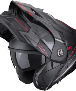 Scorpion - Casque ADX-2 Carrera Noir Mat / Rouge 9 Scorpion - Casque ADX-2 Carrera Noir Mat / Rouge -Promos Fournitures De Casque De Moto Magasin casque moto modulable scorpion adx 2 carrera noir mat rouge 4