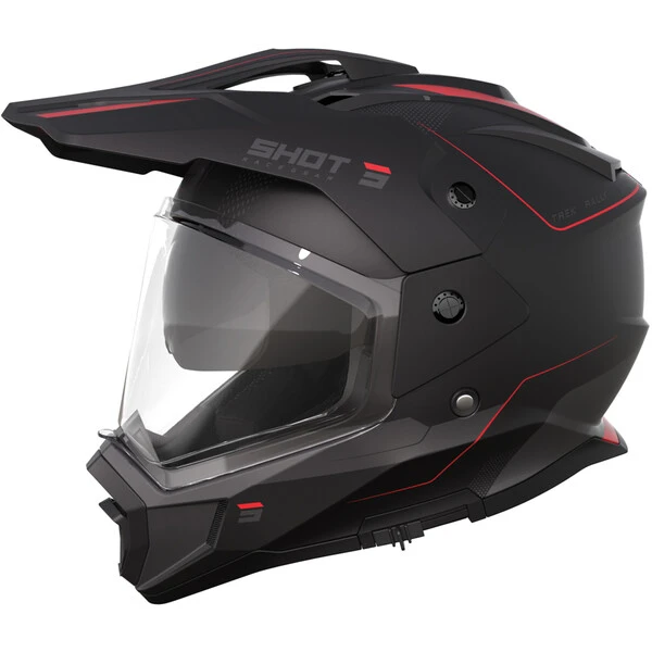 Shot - Casque Trek Rally Noir Mat / Rouge 3 Shot - Casque Trek Rally Noir Mat / Rouge