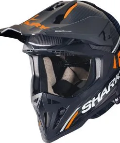 Shark - Casque Varial RS Carbon Flair Carbone / Orange / Blanc